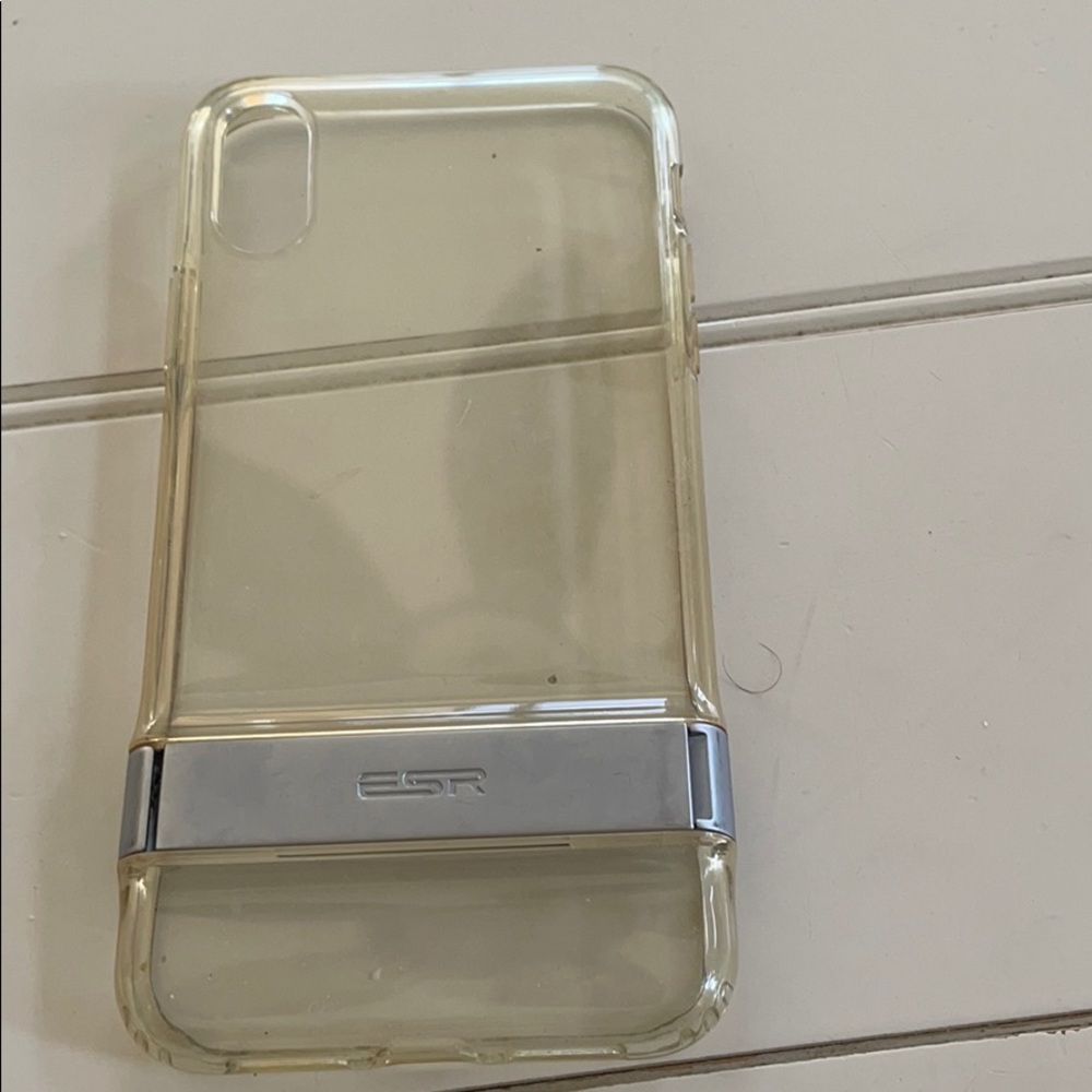 Clear phone case with stand for IPhone XR